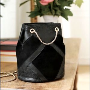 Sezane Hope crossbody/shoulder Bag Patchwork noir